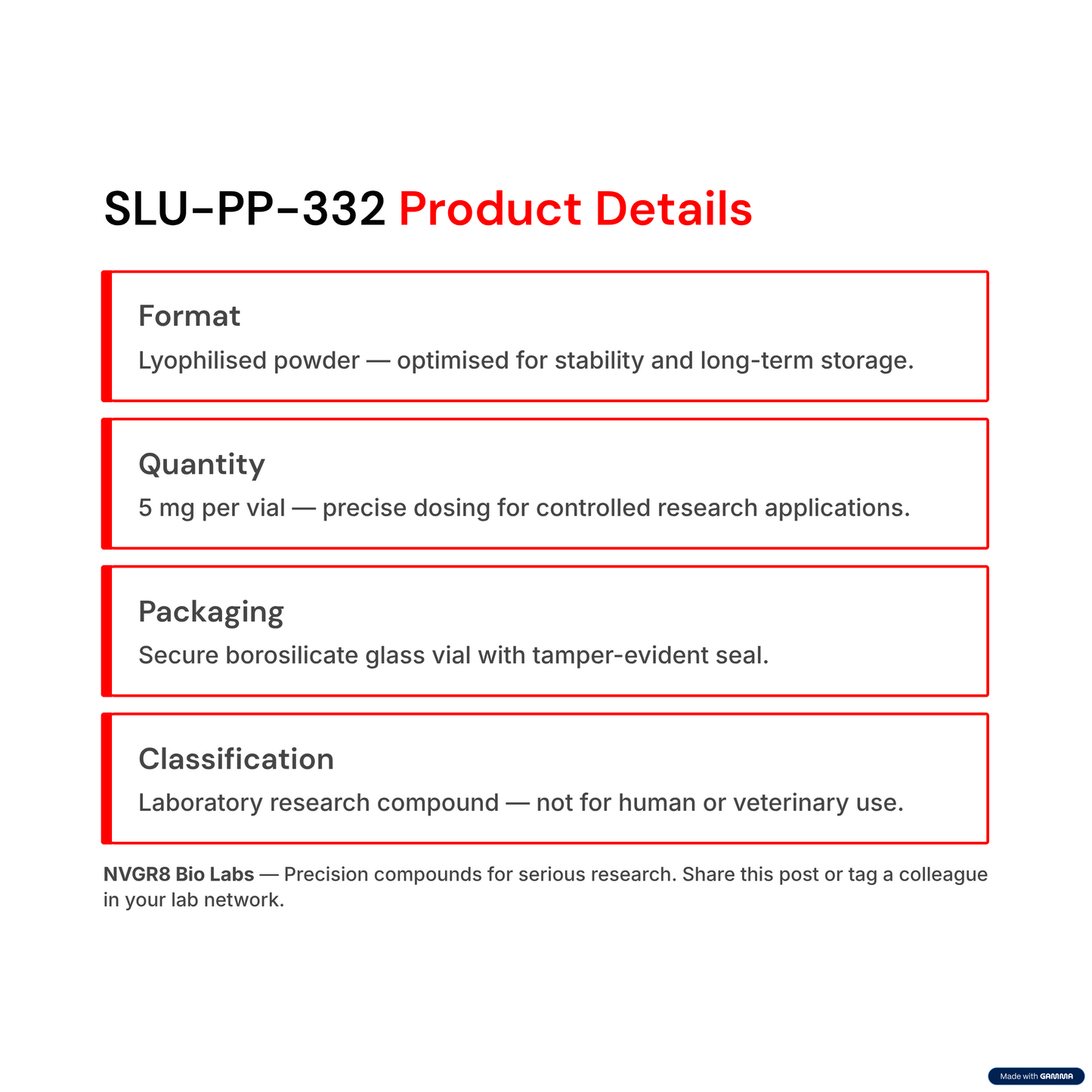 SLU-PP-332 (5mg)