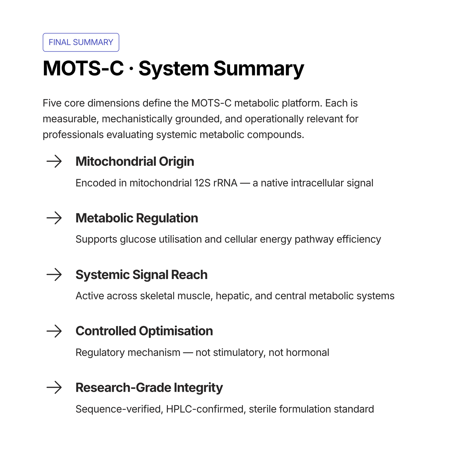 Mots-C (10mg)
